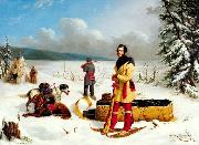 Paul Kane, The Surveyor: Portrait of Captain John Henry Lefroy or Scene in the Northwest
